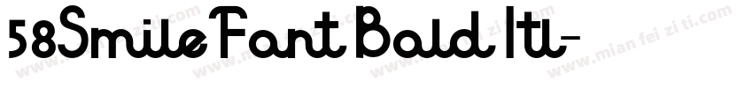 58SmileFont Bold Itl字体转换